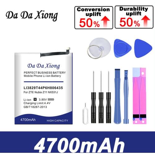 Original 0 Cycle 4450mAh Battery for ZTE Nubia Z11 Li3829T44P6h806435 NX531J High Quality Mobile Phone Replacement Accumulator