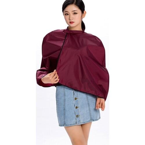 Hair Salon Stylist Cutting Collar Black/Red Half Body Neck Wrap Neck Guard for Haircut Hair Dye Professional Hair Cutting Cape