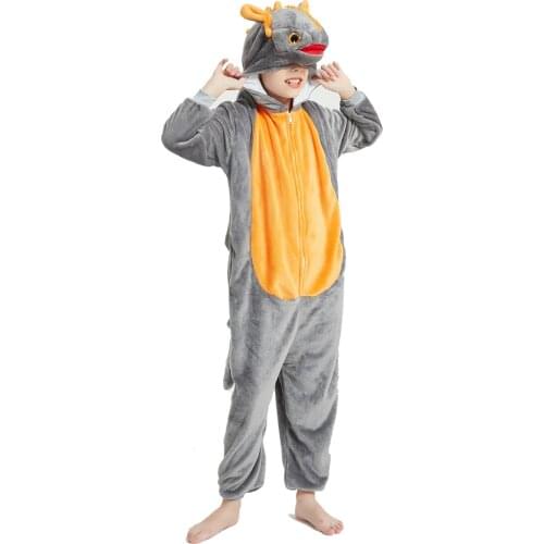 Licorne Panda Stich Fish Shark Kigurumi Pajamas Childrens Sleepwear Baby Boys Girls Flannel Pijamas Infantil Unicornio