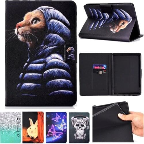 Cartoon print Case For All-new Kindle 10th Genetation 2019 Ultra Slim Silicon Stand PU Leather Cover For New Kindle 10th 6" Case