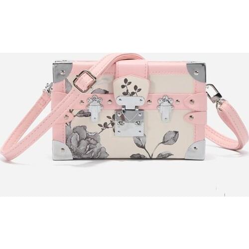 Flower Chain Casual Shoulder Bags for Women Floral Chain Brand Designer Ladies Crossbody Bag Party Box Clutch Weekender Purse