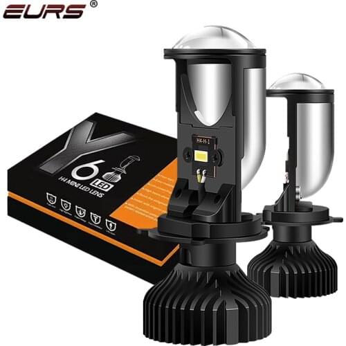 H4 led Headlight Projector Mini Bi led lens 12000LM 90W lampada led h4 Hi/Low Beam spot Lights for car Canbus 12v 24V Bulb