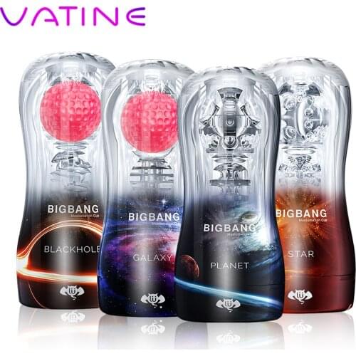 VATINE Male Masturbation Cup Soft Pussy Transparent Vagina Adult Endurance Exercise Vacuum Sex Cup Sex Toys for Men Sex Products