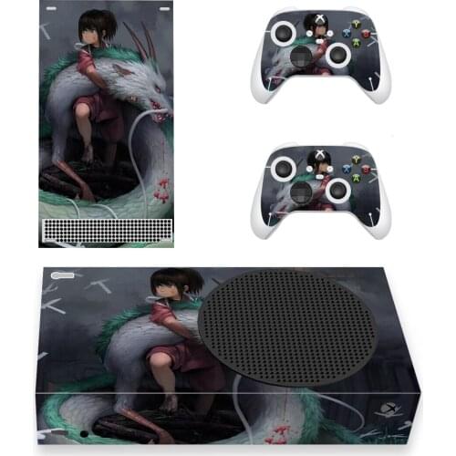 Spirited Away Skin Sticker Decal Cover for Xbox Series S Console and 2 Controllers Xbox Series Slim Skin Sticker Vinyl
