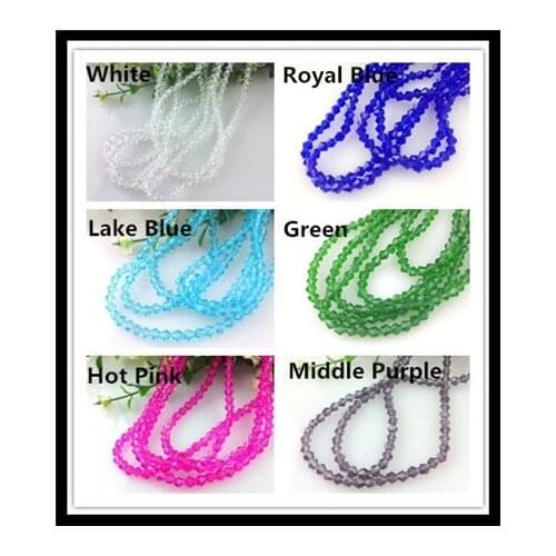 Top Quality 6mm Chinese Crystal Glass Loose Faceted Bicone Curtain Beads Pick 6 Colors 250Pcs/lot For Jewelry Making