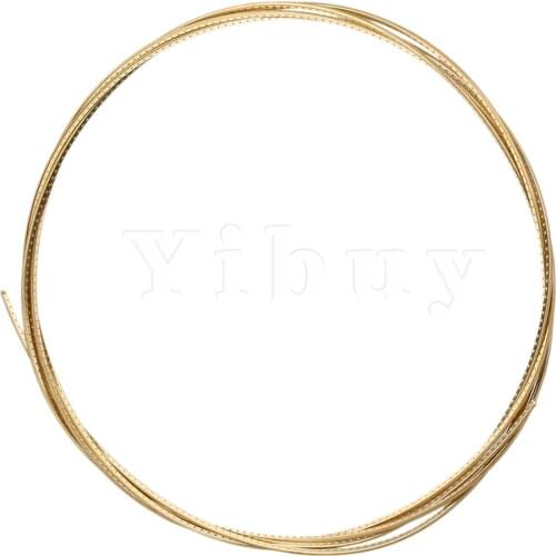 Yibuy Gold 8ft Guitar Fret Wire For Electric Guitar 2.3mm