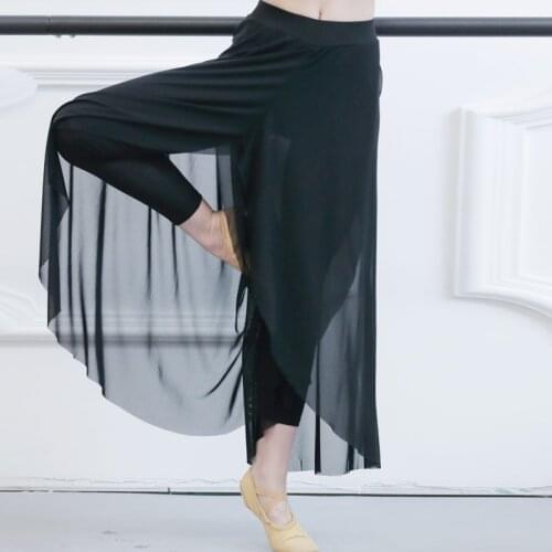 Woman Dance Yoga Pants Adult Classical Dance Ballet Body Practice Clothes Long Alim Veil Akirt Spring Aummer Autumn