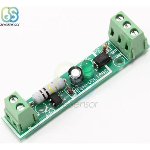 1-Bit AC 220V Optocoupler Isolation Module Voltage Detect Board Adaptive For Isolamento Fotoaccoppiatore Adapter PLC 24V Level
