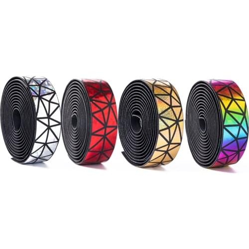 2PCS Bike Handlebar Tape Steering Wheel Cover Road Bicycle Handle Soft PU EVA Anti-Slip Handle Bar Tape Cycling Wrap End Plug