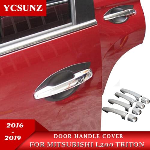 2016-2019 For Mitsubishi L200 Triton Accessories Door Handles Covers Trim For Mitsubishi L200 Triton Plate Handle Covers Ycsunz