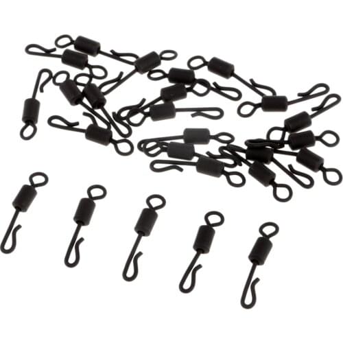 25pcs Carp Fishing Swivel Quick Change / Release Swivel Hook Line Connector
