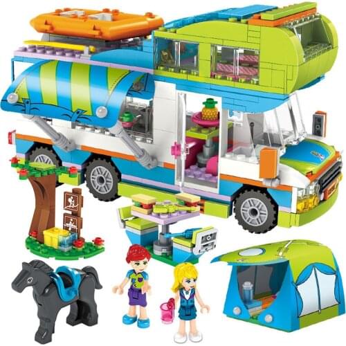 534 PCS Friends Easter Series Mias Camper Compatible With Bricks Education Toys Kit Model Girls' Birthday Gifts
