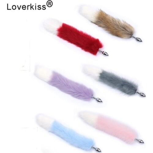 Butt Plug Tail Anal Toys Fox Tail Anal Plug Erotic Toys Butt Plug Sex Toys for Woman Anal intercourse Tail Butt Plug Anal Tail