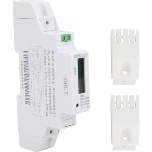 DDS2626 1P Single Phase Electronic Energy Meter LCD Display 35mm Din-rail Power Meter 5(32)A KWH Meter