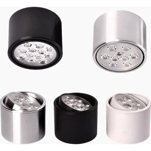 Iluminação para o teto de alta potência, Ponto de luz led dimerizável, 6w, 10w, 14w, 18w e 24w, para cozinha e banheiro, 1 peça