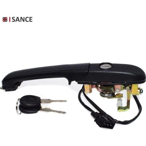 ISANCE Outside Door Handle With Key Front Right For VW Passat GLX TDI GLS 2.8L 1995 1996 1997 3A0837208C / 3A0 837 208 C