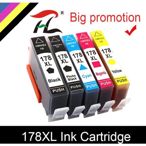 HTL 178XL ink Cartridge for hp 178xl 178 compatible for HP 7510 B8550 C309a 5510 C410c C5324 C5390 D5460 B109a 3070A 6510 C5388