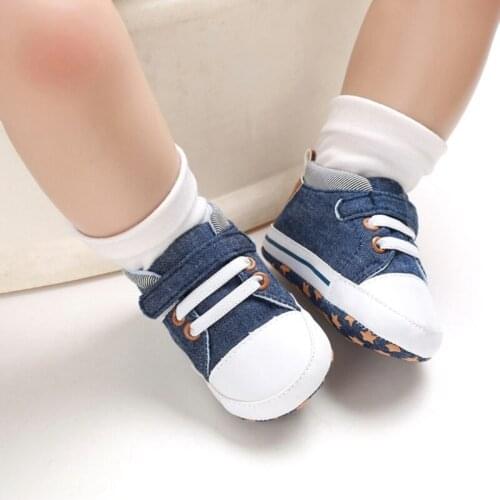 Fashion Baby Boys Soft Soled Lace-Up Leisure Anti-Slip Casual Toddler First Walkers Shoes 0-18M