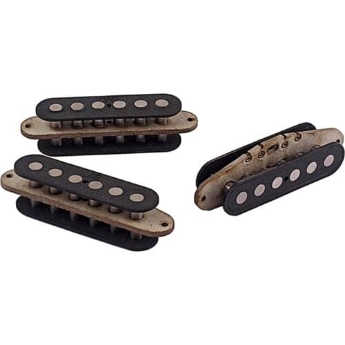 Single Coil Pickup Set Guitar Bridge Pickup + Middle Pickup + Neck Pickup for ST Type Guitars Accs