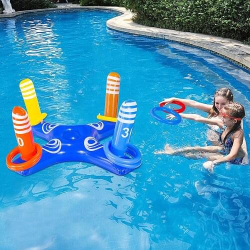 PVC Outdoor Inflatable Cactus Inflatable Ring Throwing Ring Pool Game Toys Kids Outdoor Swimming Pool Toys Summer Water Toys