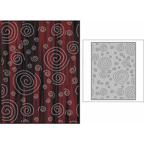 New Spotted Small Whirlpool Background Plate Craft Embossing Mold 2021 Metal Cutting Dies for DIY Scrapbooking Album Card Making