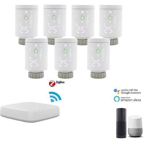 One Zigbee TUYA Gateway Connect To Many TRV Smart HY368 Thermostats