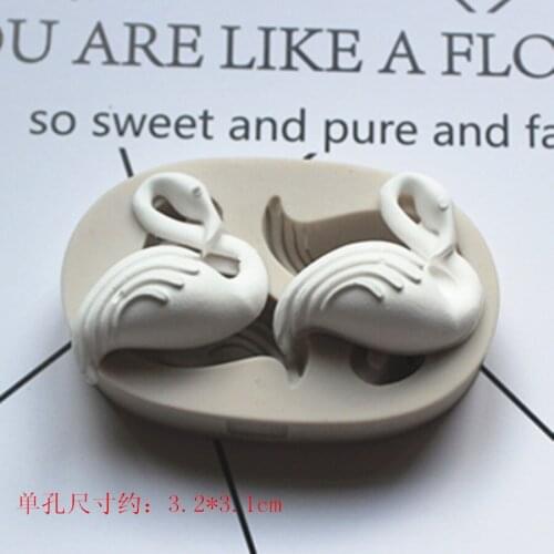 P698 2 hole aroma gypsum mould chocolate mold cake decoration Diy