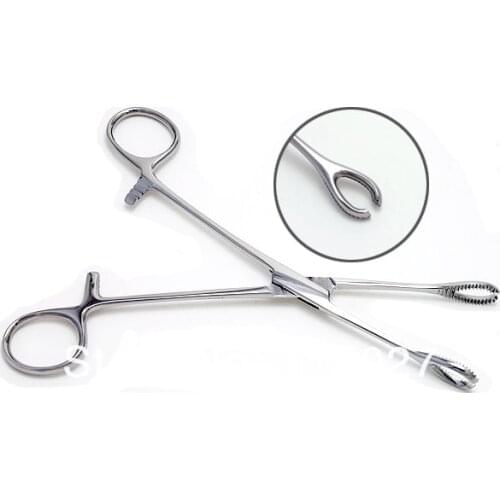 Premium Slotted Sponge Forceps Body Piercing Tool