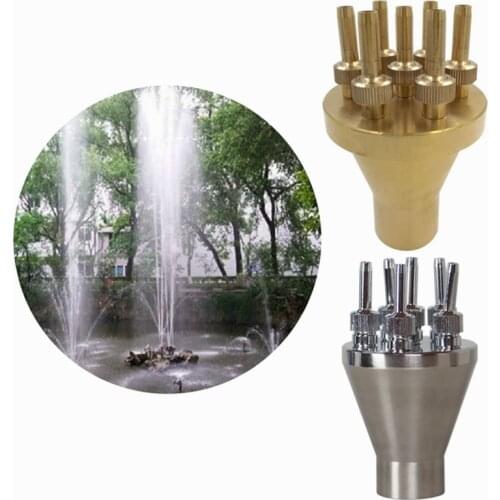 Factory Direct 1" 1.5" 2" Center Straight Fountain Nozzles Copper Brass Garden Pool Outdoor Music Water Features Fountains