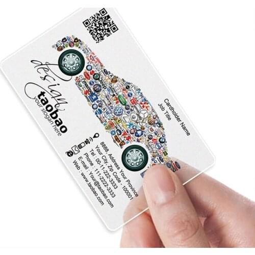 PVC Business Card Logo Printing Waterproof Transparent Visit Cards