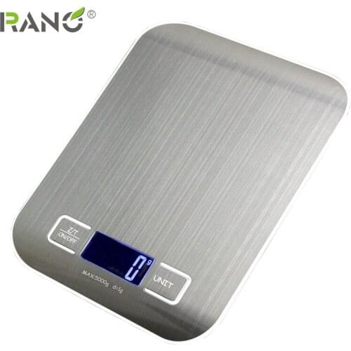 RANO 10/5kg Slim Household Kitchen Scale Electronic Food Scales Diet Scales Measuring Tool LCD Digital Electronic Weighing Scale