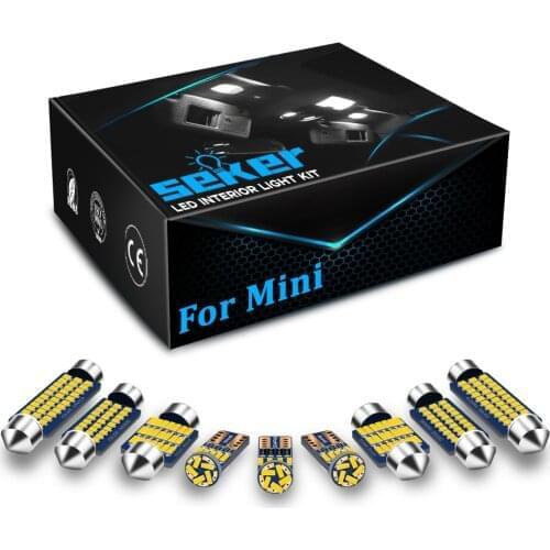 Seker Canbus For Mini Cooper R50 R53 R56 F55 F56 R58 F57 R57 R52 Clubman F54 R55 Roadster R59 F60 R60 Interior Lights LED Kit