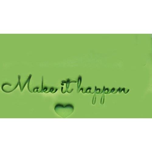 Make it happen Letter Stamp Home Cleaning Natural Seal Acrylic Transparent Imprint Soap Stamp For Handmade Making Chapter Tools