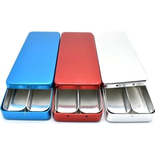 Dental Aluminum 4 grids Disinfection Endo Files Autoclave Sterilizer Case Burs For Oral Care Tools