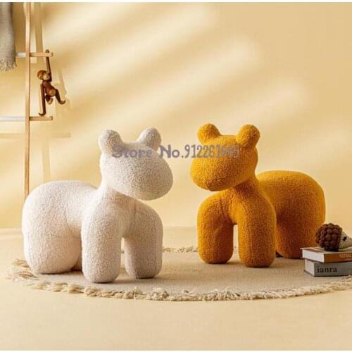 Pony Chair Kindergarten Baby Cartoon Animal Low Stool Designer Creative Modeling Puppy Chair Child Seat