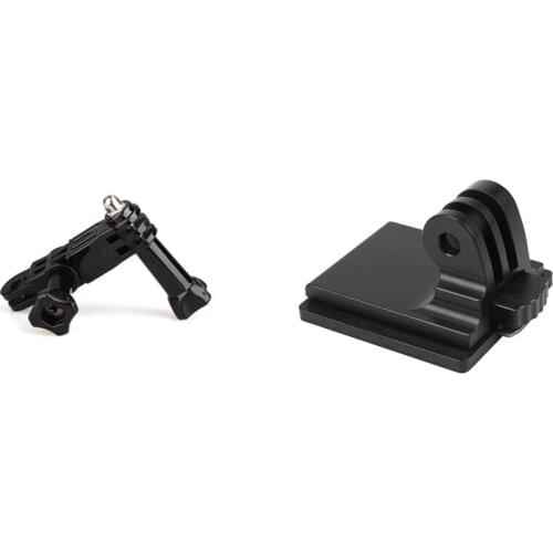 Three-Way Pivot Arm Assembly Extension Adapter + Thumb Knob for GoPro Hero 2 3 with Aluminum Fixed Mount Helmet