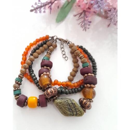 Goodtime Natural Stones Embellished Bracelet Natural Stone Women Handmade Jewelry