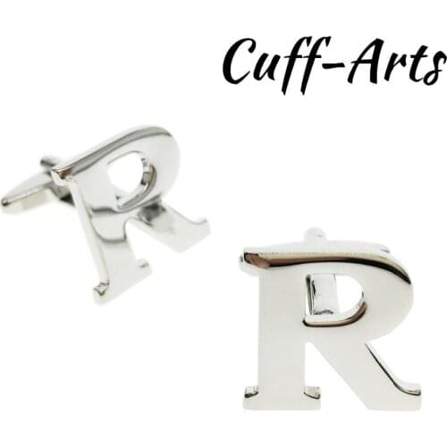 Cufflinks 26 Letters A-Z Alphabet Cuff links Personality Mix&Match Choose 2 Different Letters For Initials