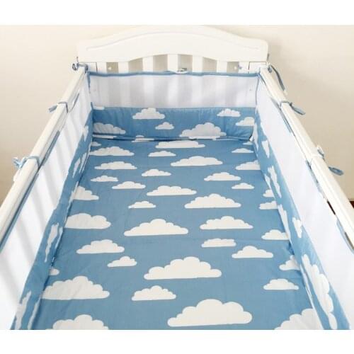 1pcs Cotton baby bumper bedding Infant Beautiful Mesh Cot Bumpers newborn bedding products baby Cot Bed Around Protector