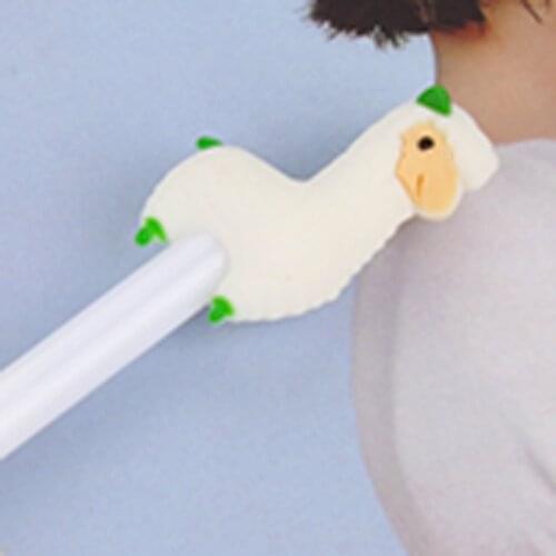 30 Pcs Simple and Fresh Creative Stationery Alpaca Gel Pen Cute Learning Office Black Water-based Cartoon Pen