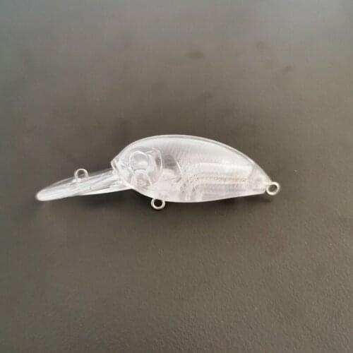 4g 6cm 50pcs Blank Unpainted Bait DIY Minnow Crankbait Wobbler Unpainted Lure Freshwater Fishing Blank Hard Lures Isca Pesca