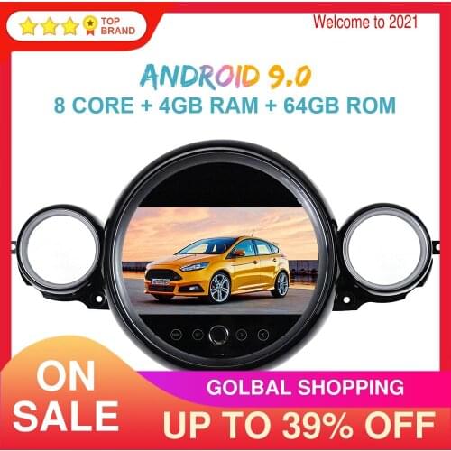 9 Inch Android 10 64GB Car GPS Navigation For Mini R56 R60 Cooper 2007-2014 Car Multimedia Player Radio Tape Recorder Head Unit