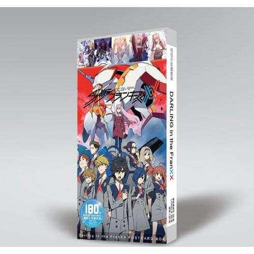 Anime DITF Darling in the Franxx 02 Zero Two ICHIGO Fanart Postcard Post Cards Sticker Artbook Gift Cosplay Props Book Set New