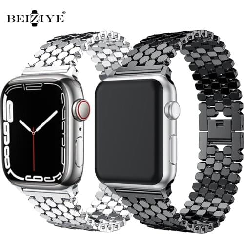 Metal link bracelet for apple watch 6 band 40mm 44mm iwatch band 38mm 42mm stainless steel strap band for apple watch 6 SE 5 4 3