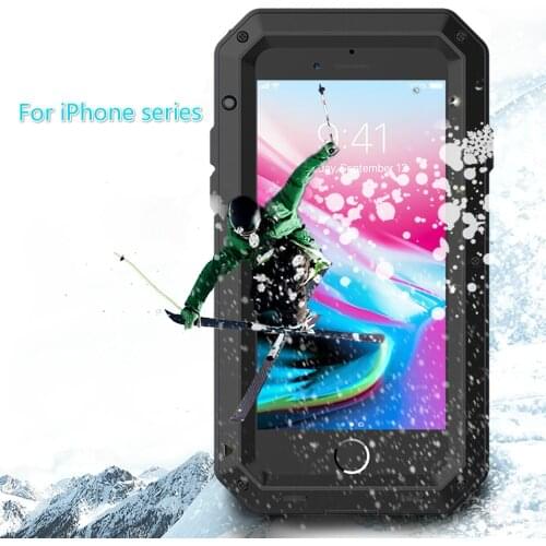 Heavy Duty Protection Doom armor Metal Aluminum phone Case for iPhone 11 Pro Max XR XS MAX 6 S 7 8 Plus X Shockproof shell cover