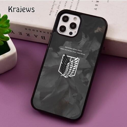 Shingeki no Kyojin Attack on Titan phone Case For iPhone 5 SE 2020 6 7 8 Plus 12 mini 11 Pro X XR XS Max Samsung S8 S9 S10 Cover