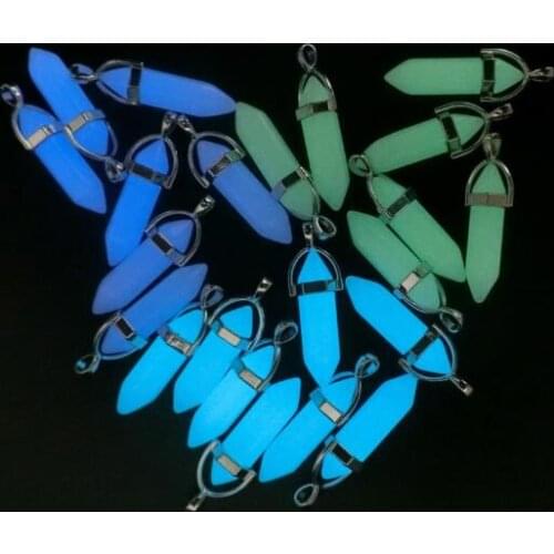 Crystal pendants Luminous stone pendant for women jewelry can light up at night popular glow necklace