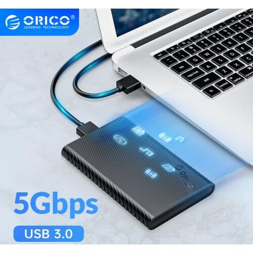 ORICO 2.5 inch External HDD Case 5Gbps SATA to USB 3.0 Adapter Hard Drive Enclosure Case for HDD SSD Auto Sleep Support UASP 4TB