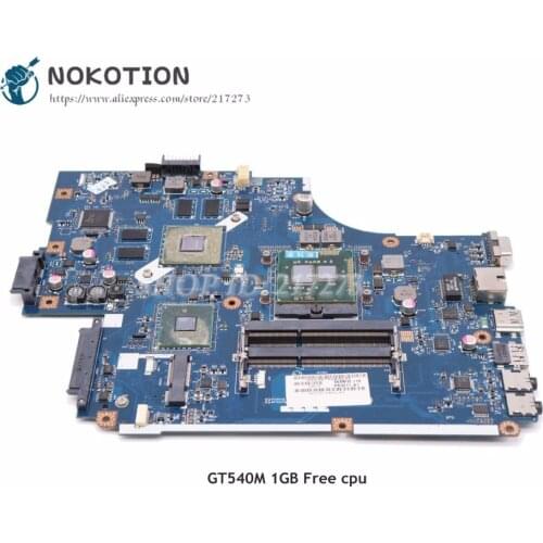NOKOTION For Acer aspire 5742 5742G Laptop Motherboard MBRB902001 PEW71 LA-5894P Main Board HM55 DDR3 GT540M 1GB