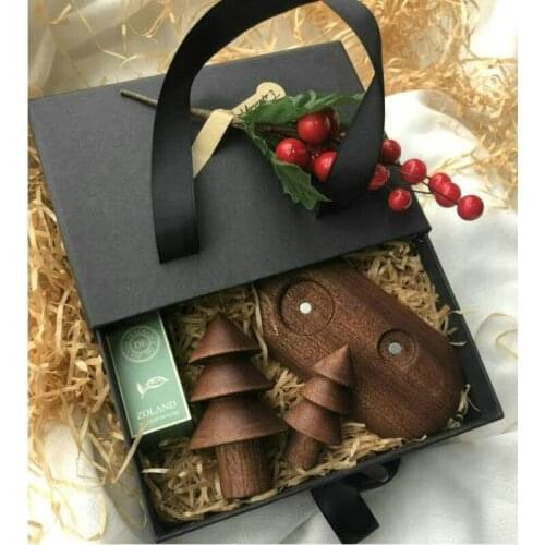 Wooden Ornaments Set Diffuse Fragrance Sweet Smell Aromatherapy Essential Oil Christmas Tree Gift Girlfriend Home Decoration